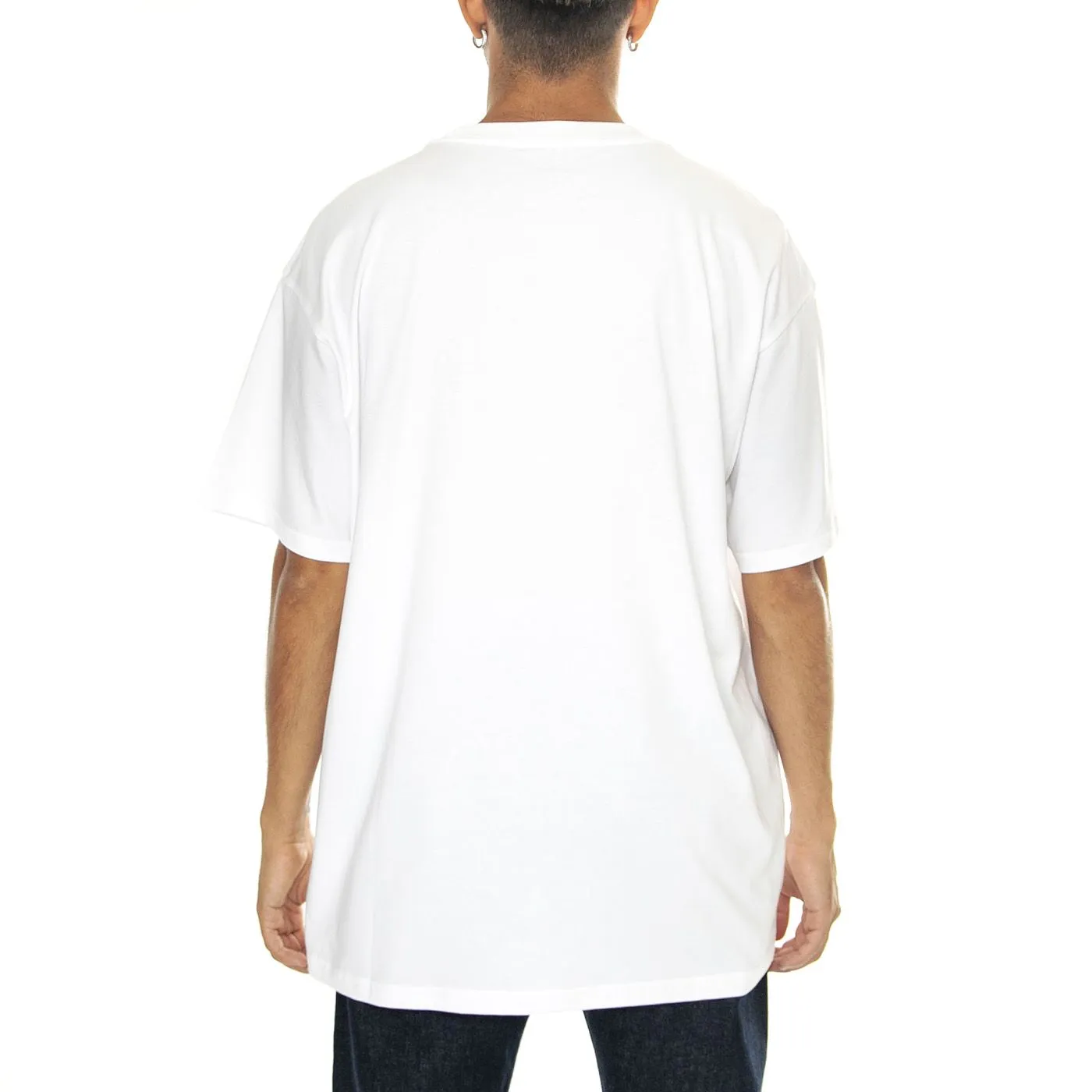 CARHARTT WIP S/S Amour Pocket T-Shirt White / Black - Maglietta Girocollo Uomo Bianca    
