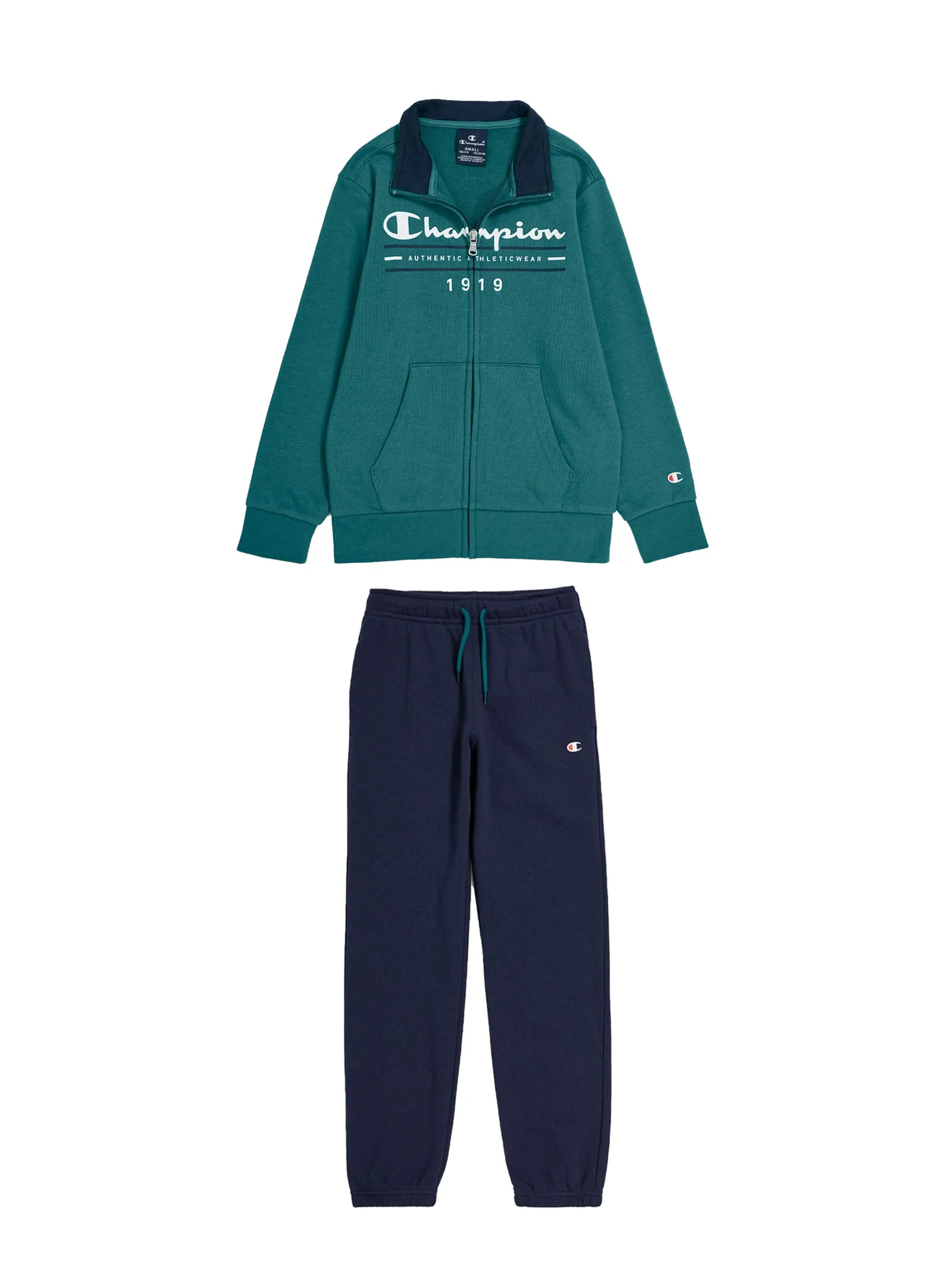 CHAMPION Tuta Full zip in cotone