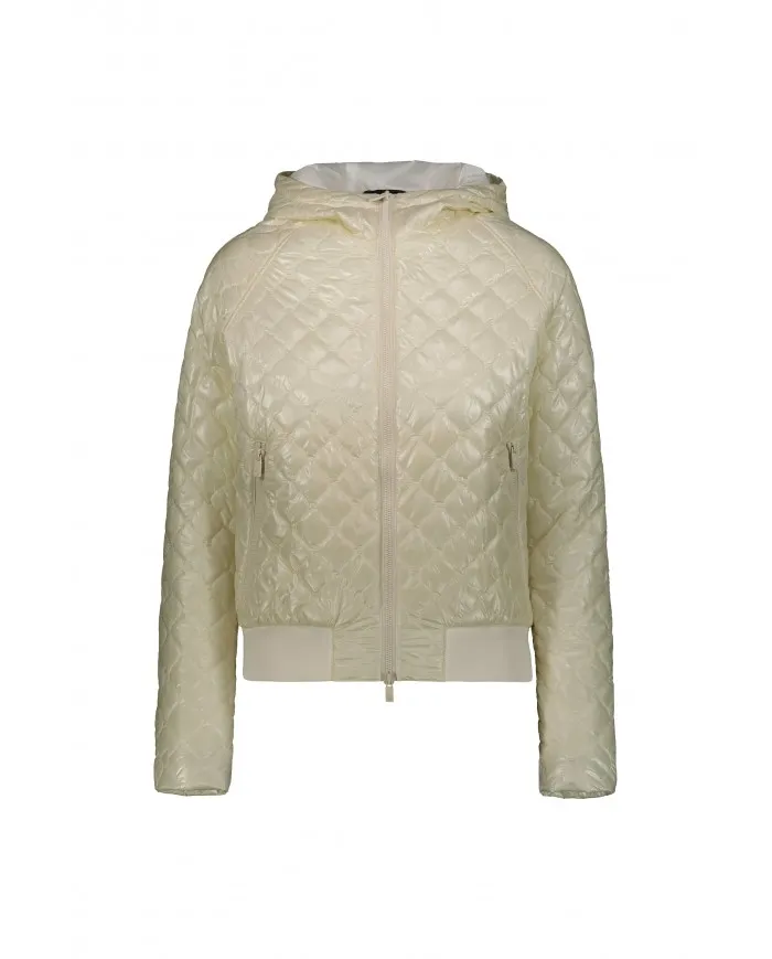 CIESSE Piumino Donna Ophelia P-ES Giacca CappuccioTrapuntato Bianco Nuovo 119 CLOUD DANCER