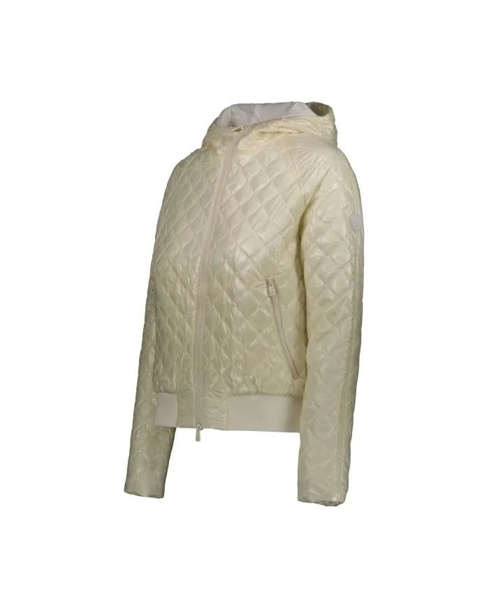 CIESSE Piumino Donna Ophelia P-ES Giacca CappuccioTrapuntato Bianco Nuovo 119 CLOUD DANCER