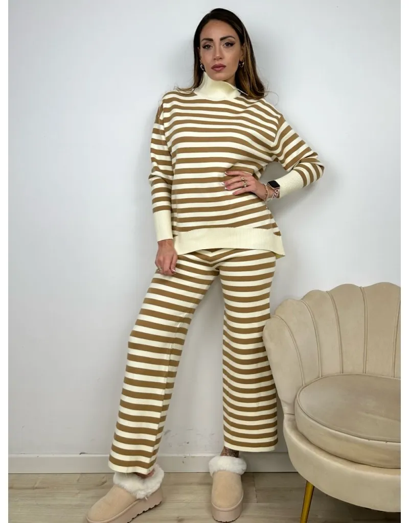 CO ORD SET SERENA BEIGE/CAMEL