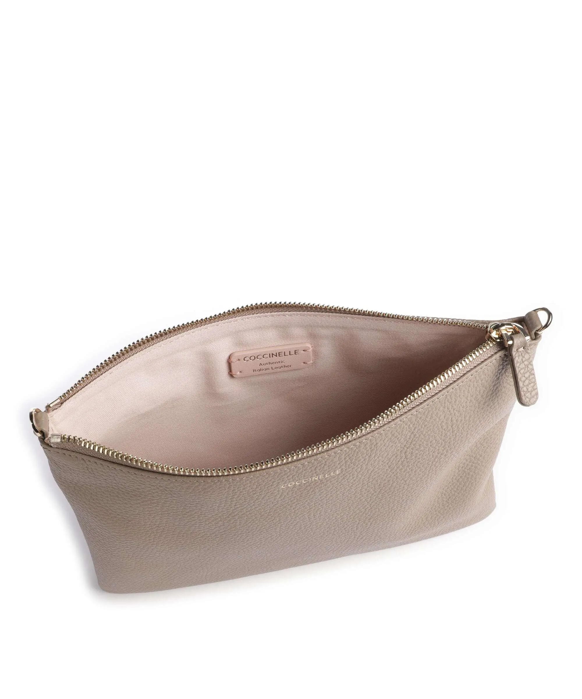  Coccinelle Best Borsa a tracolla pelle granulata taupe  