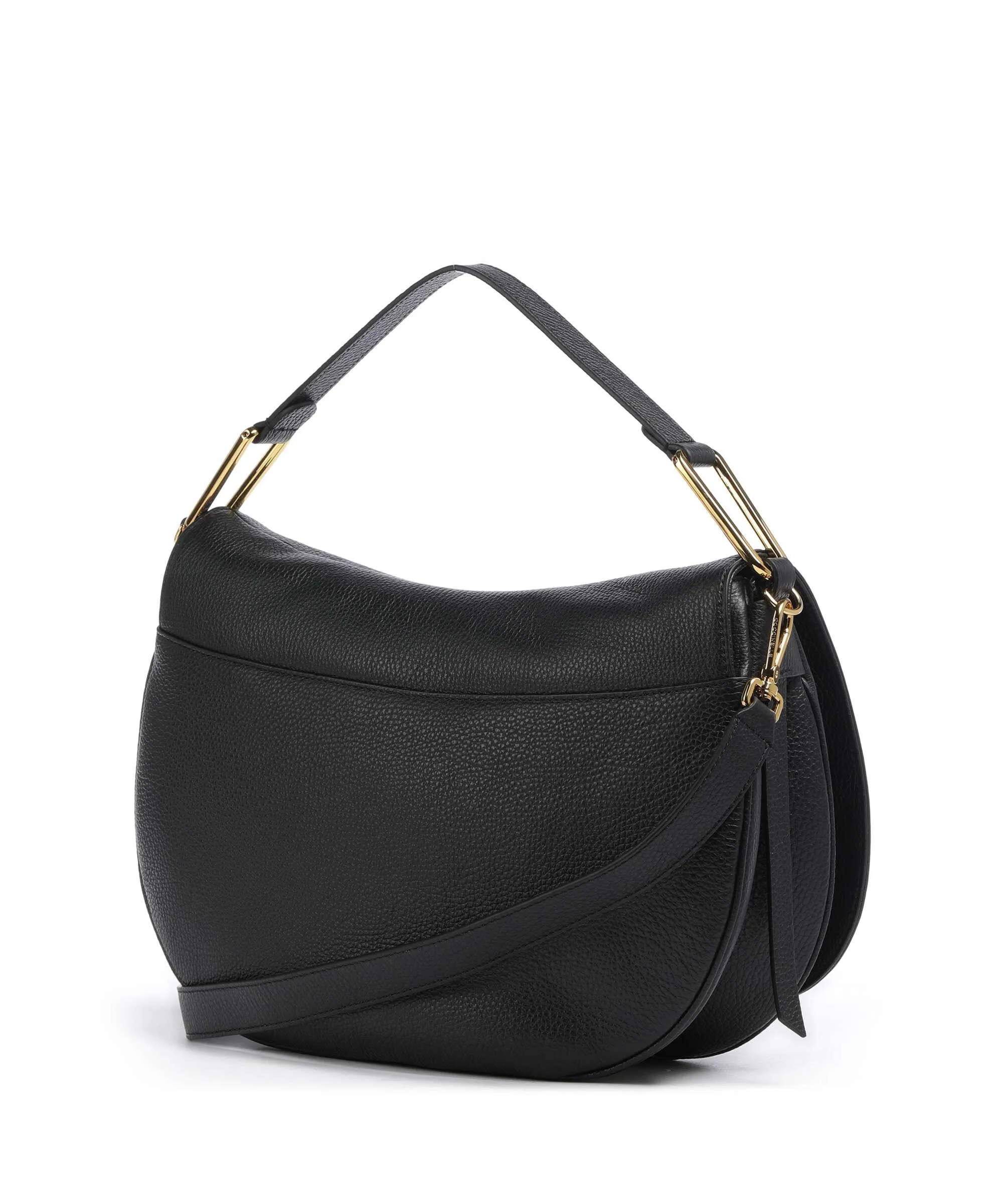  Coccinelle Magie Soft Borsa hobo pelle di vacchetta grana nero  