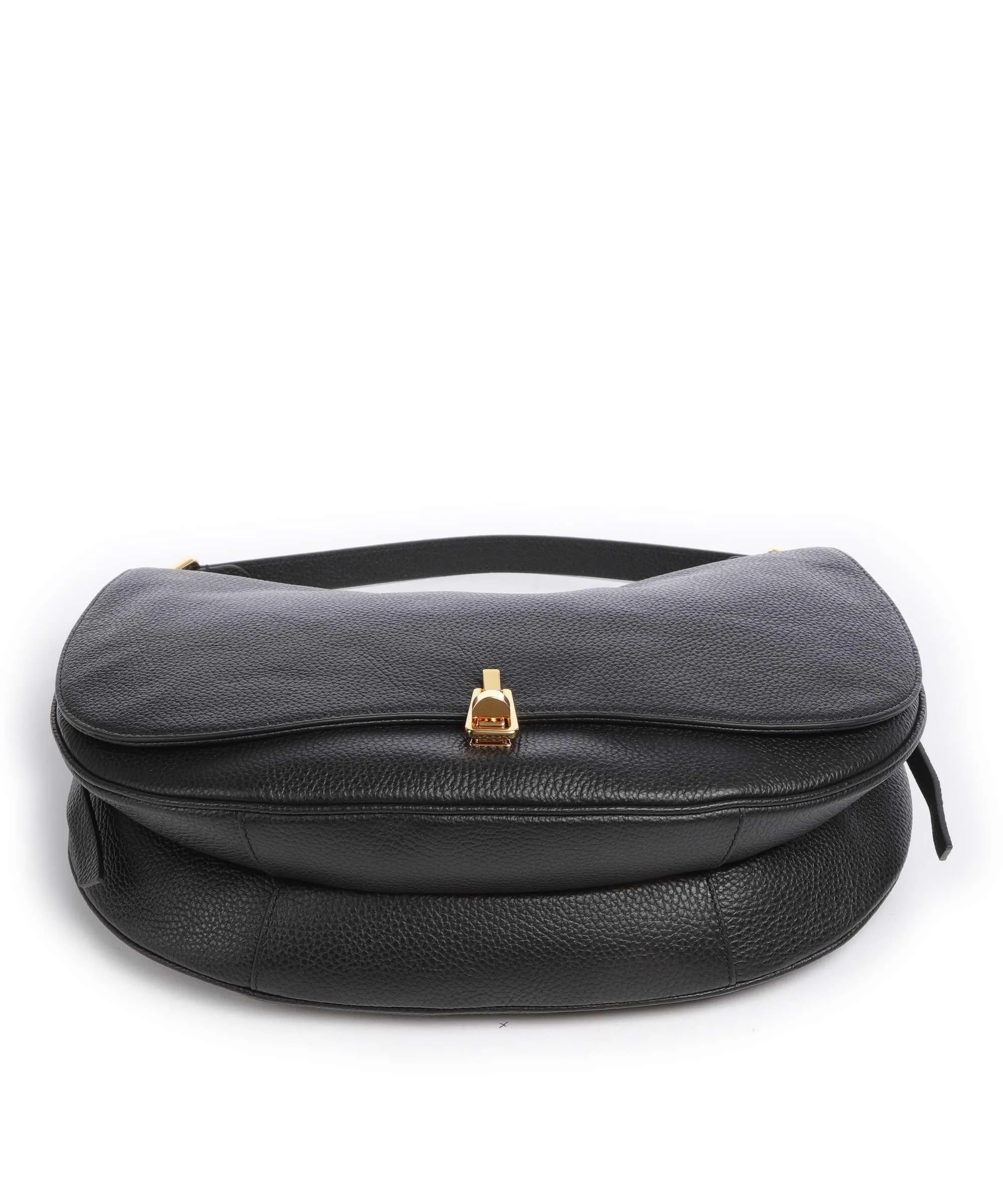  Coccinelle Magie Soft Borsa hobo pelle di vacchetta grana nero  