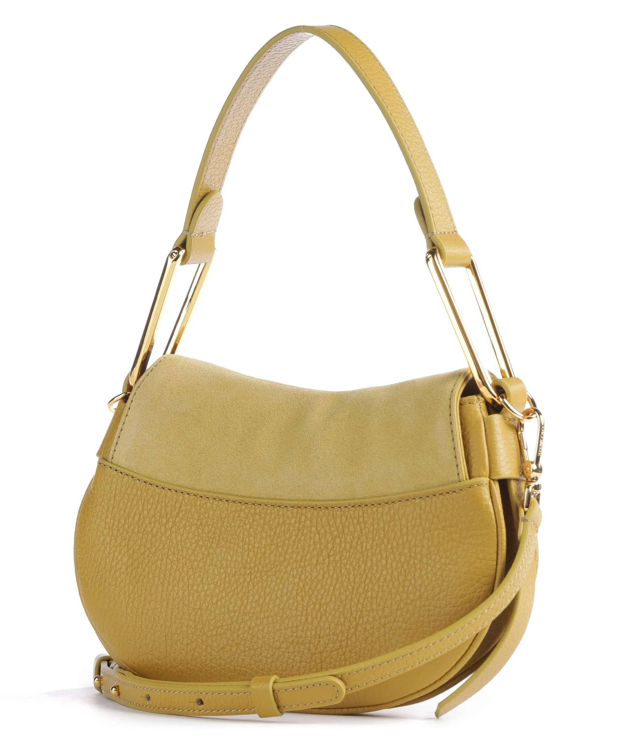  Coccinelle Magie Suede Borsa a spalla pelle bovina ruvida, pelle di vacchetta grana ocra  