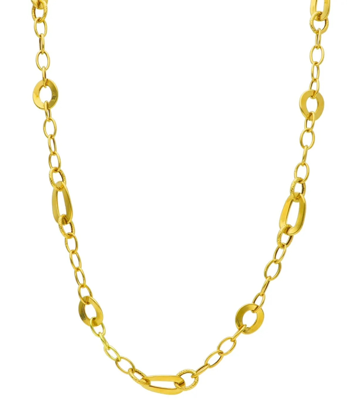 Collana Ovali Lisci Oro Giallo 18kt