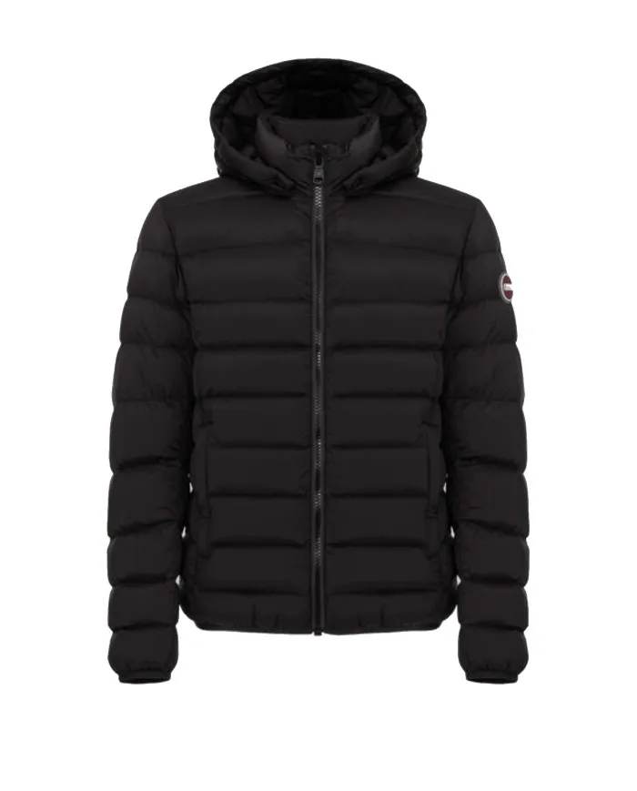 COLMAR Piumino Uomo 1222 2SE Expert A-EE Giacca Cappuccio Elastico 99 NERO