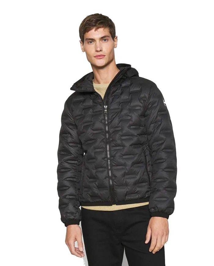 COLMAR Piumino Uomo 1253R 8VV Massive A-ET con Cappuccio Tubico 09 NERO