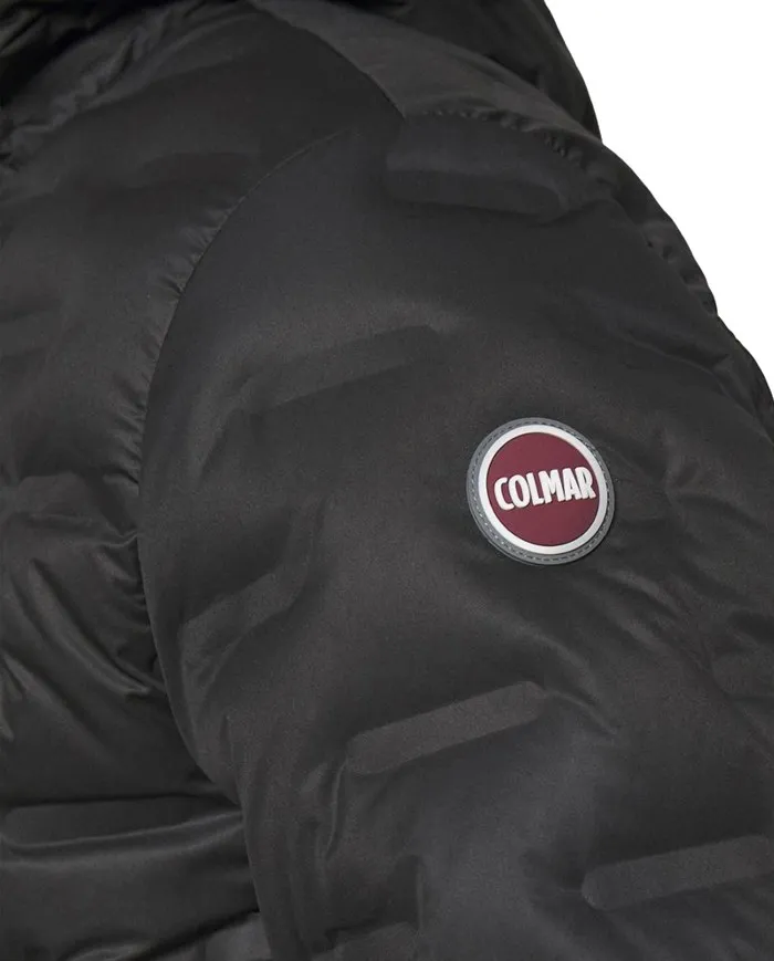 COLMAR Piumino Uomo 1253R 8VV Massive A-ET con Cappuccio Tubico 09 NERO