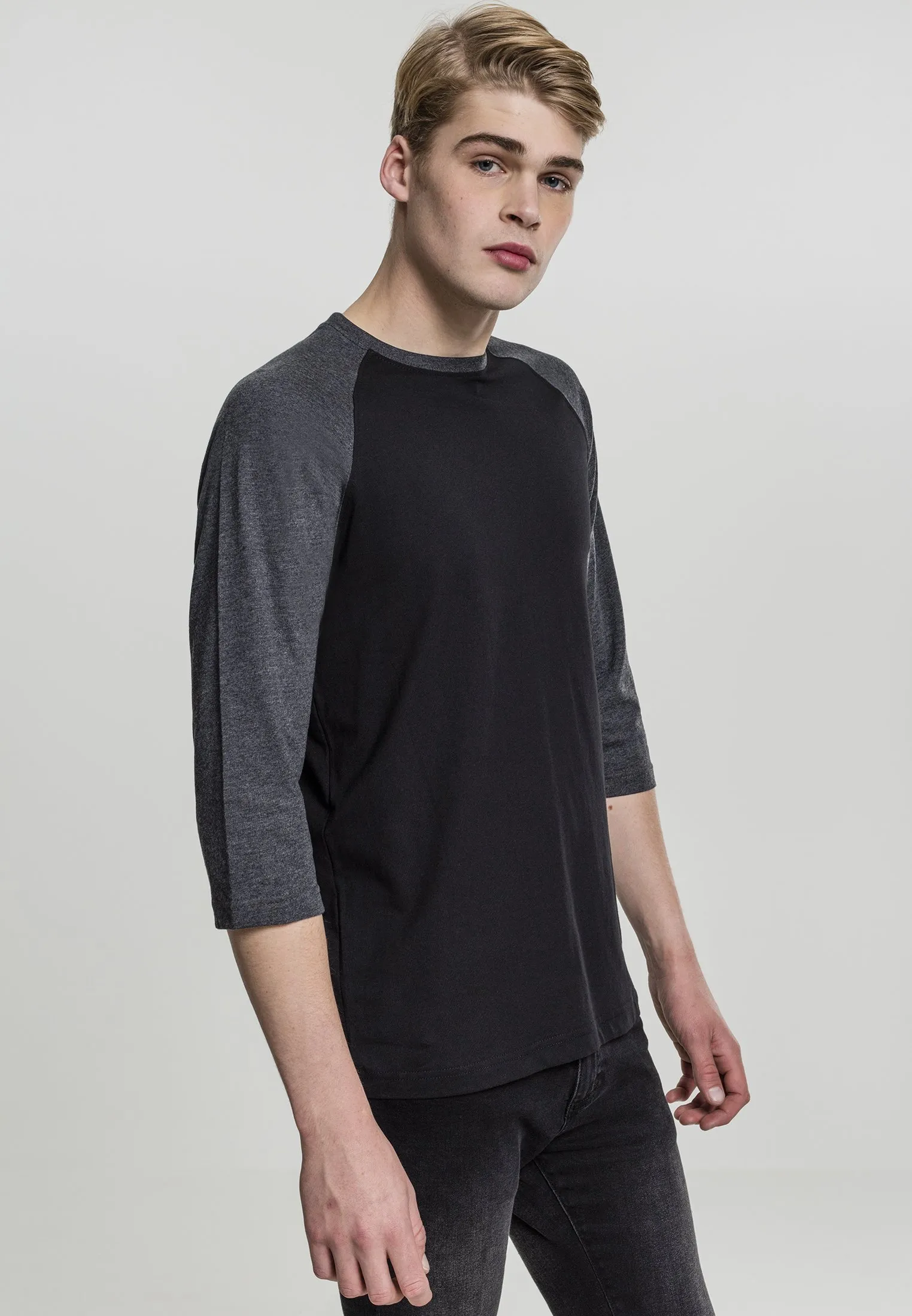 CONTRAST 3/4 SLEEVE RAGLAN - Maglietta a manica lunga