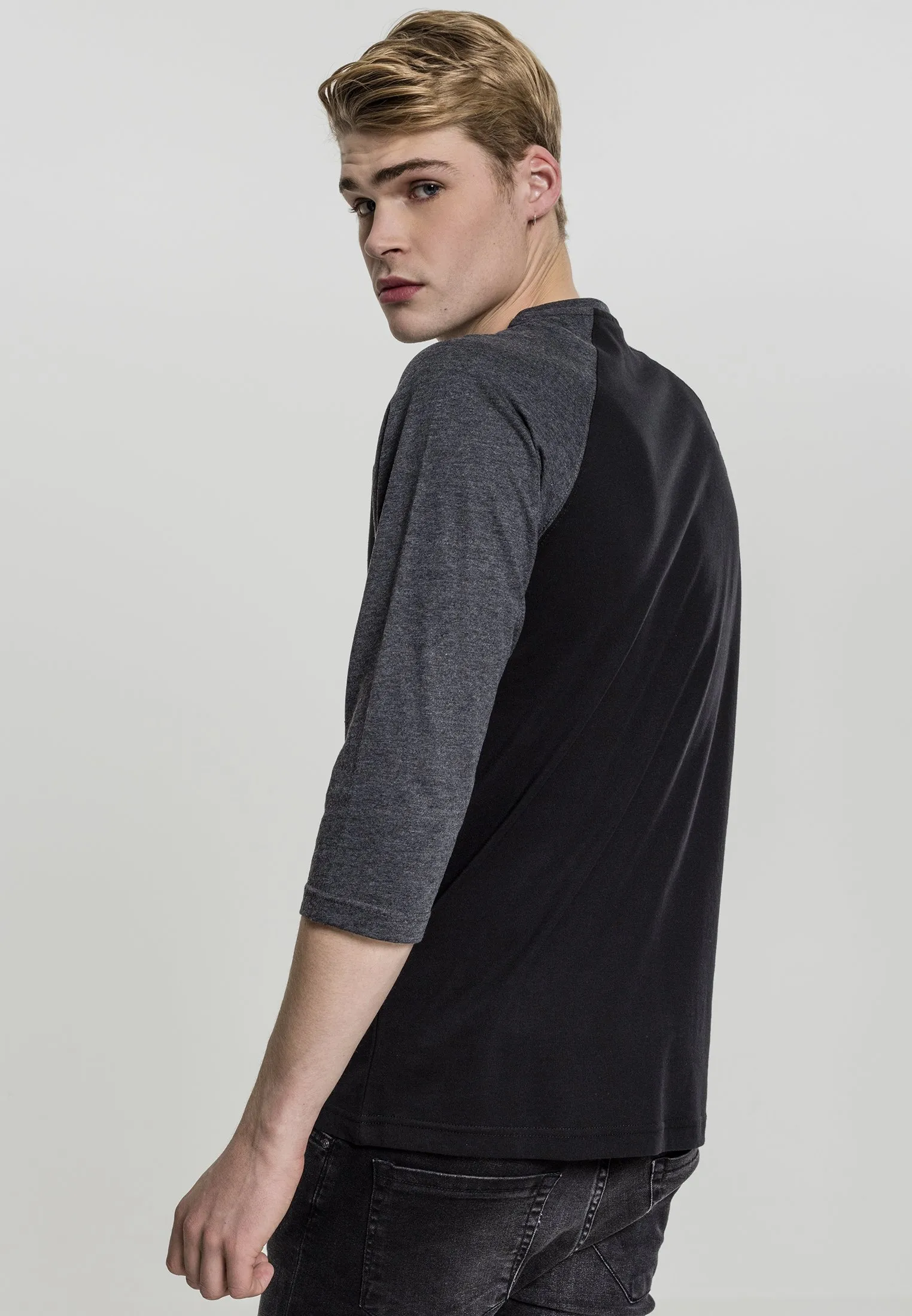 CONTRAST 3/4 SLEEVE RAGLAN - Maglietta a manica lunga