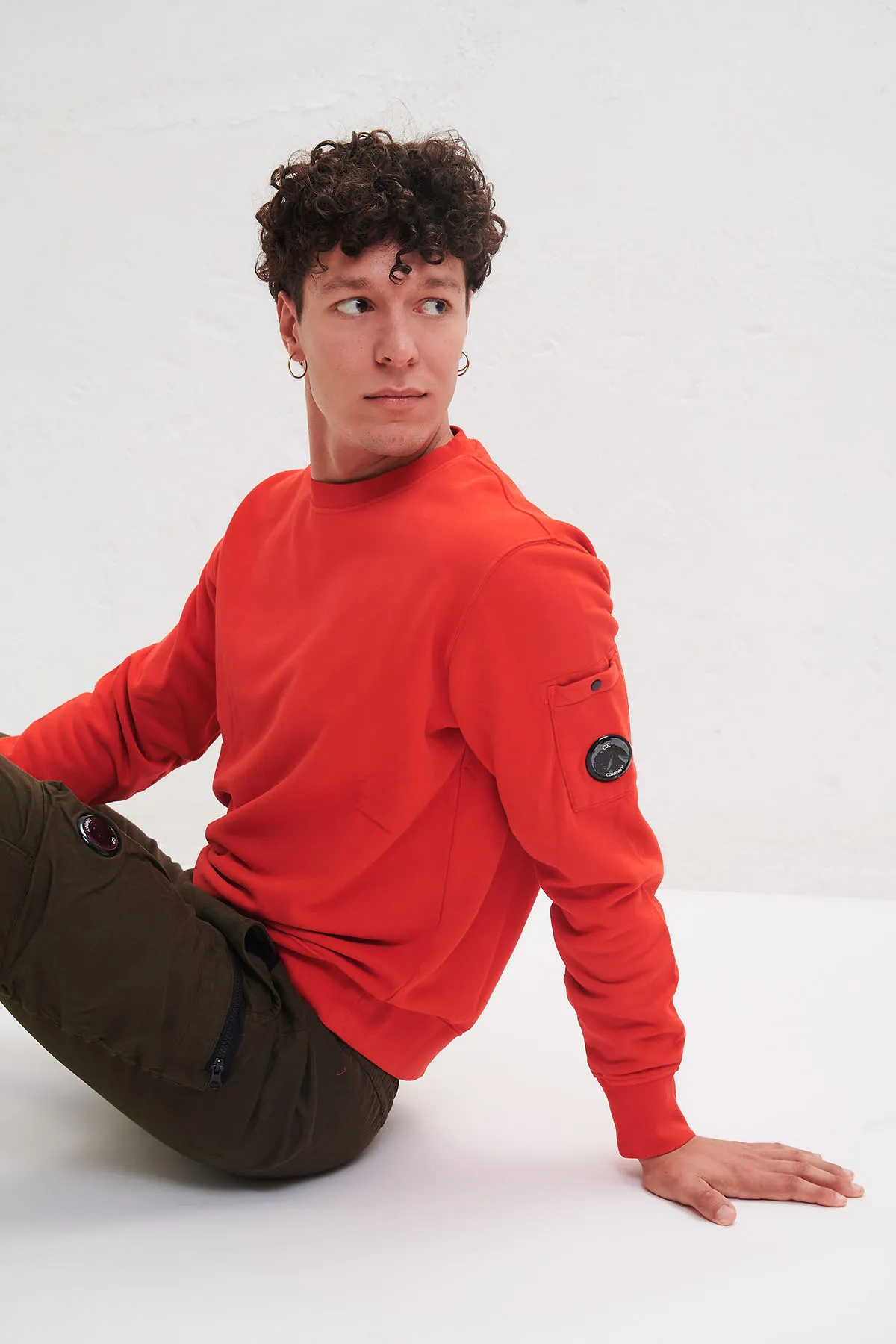 C.P. COMPANY Felpa girocollo arancio