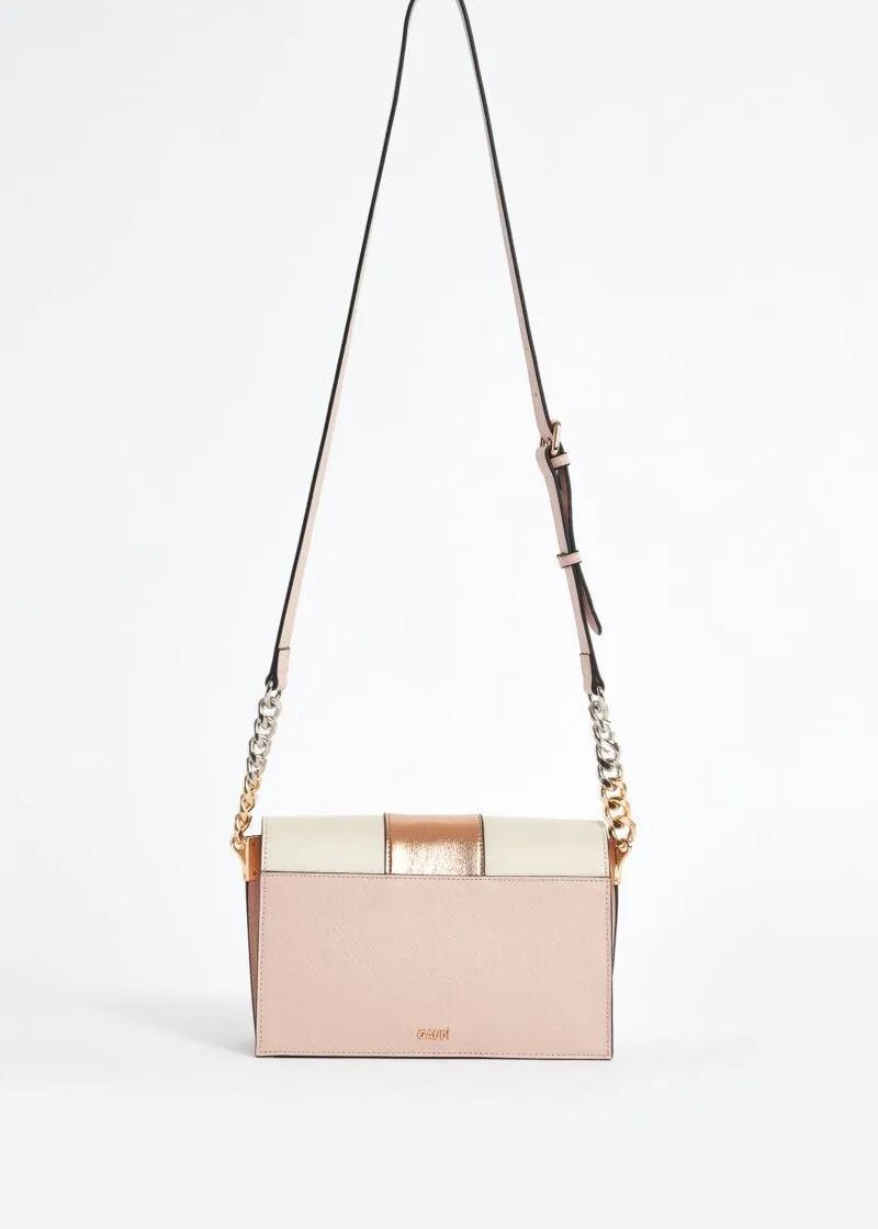 Crossbody in similpelle con patta