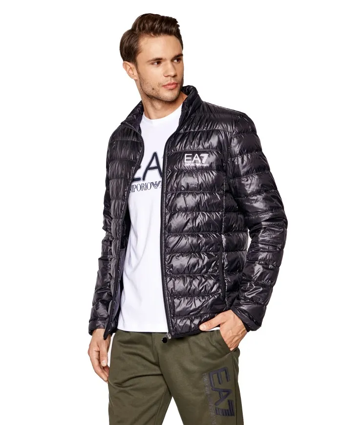 EA7 Armani Piumino Uomo 8NPB01 PN29Z A-ET Giacca Trapuntata Nero 1200 BLACK