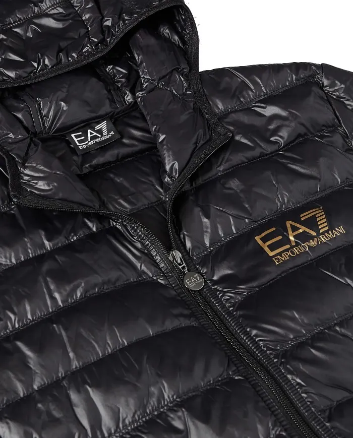 EA7 Armani Piumino Uomo 8NPB02 PN29Z A-ET Giacca con Cappuccio 0208 BLACK