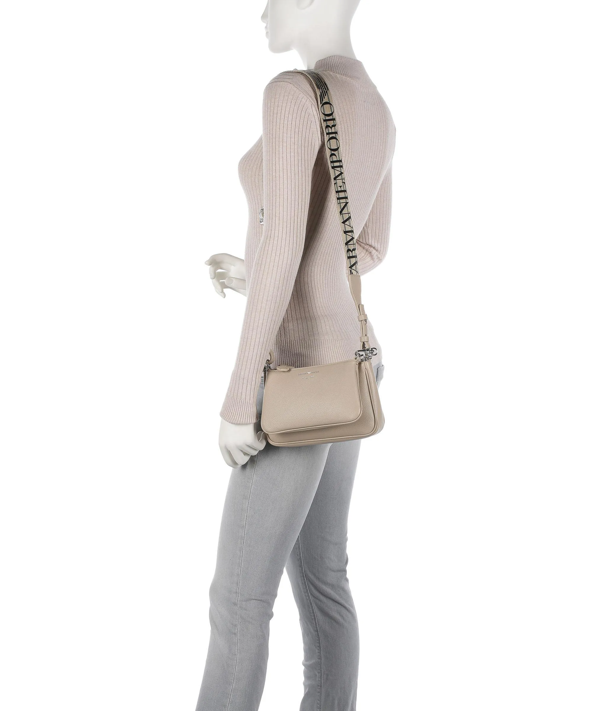  Emporio Armani Dea Borsa a tracolla pelle sintetica beige  