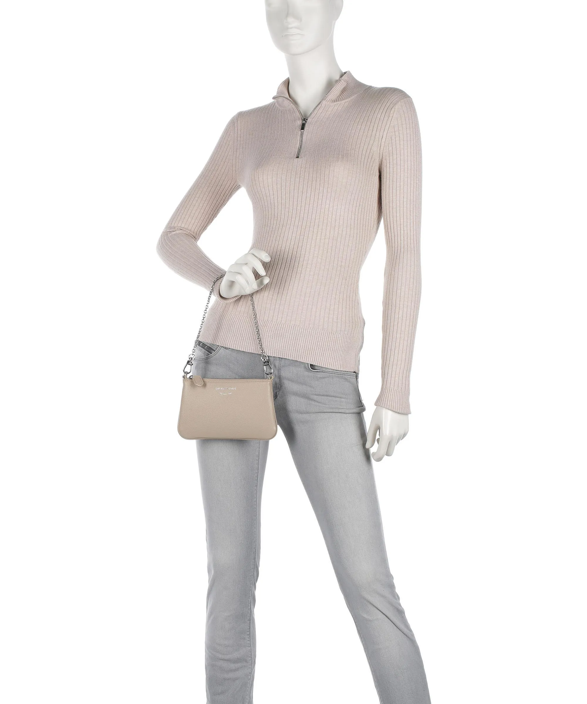  Emporio Armani Dea Borsa a tracolla pelle sintetica beige  