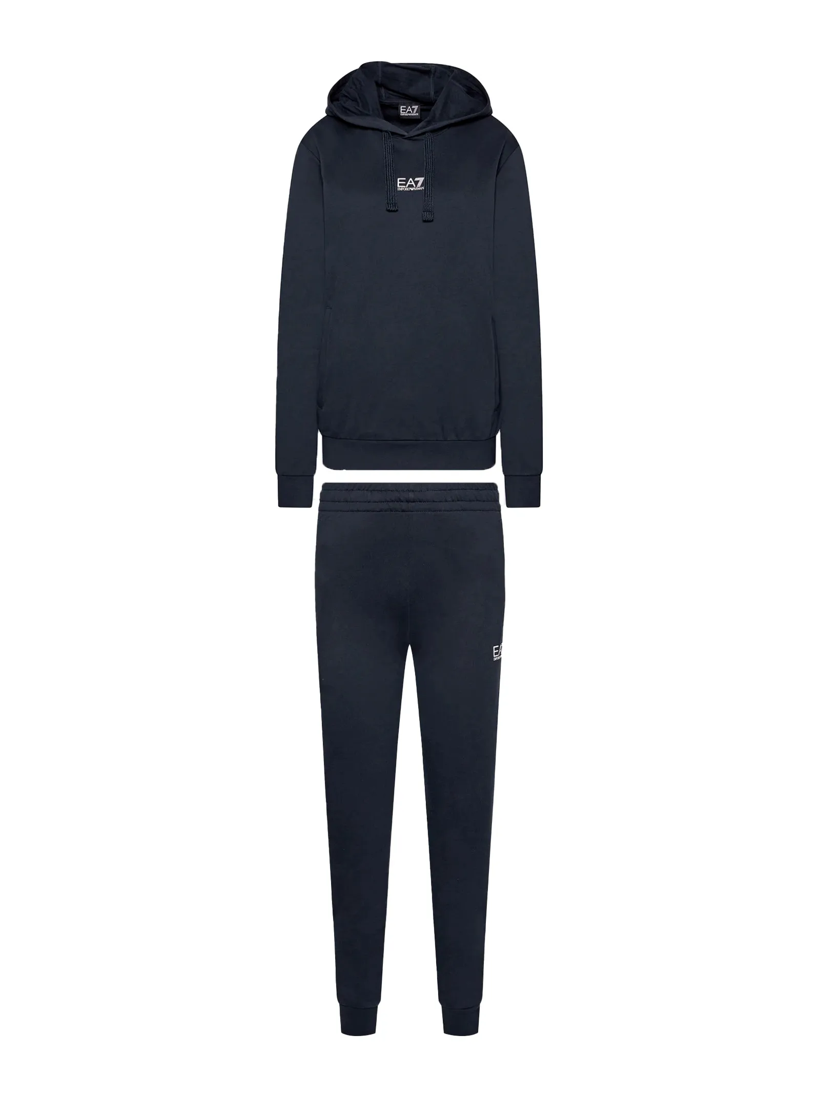 EMPORIO ARMANI Tuta con cappuccio in cotone