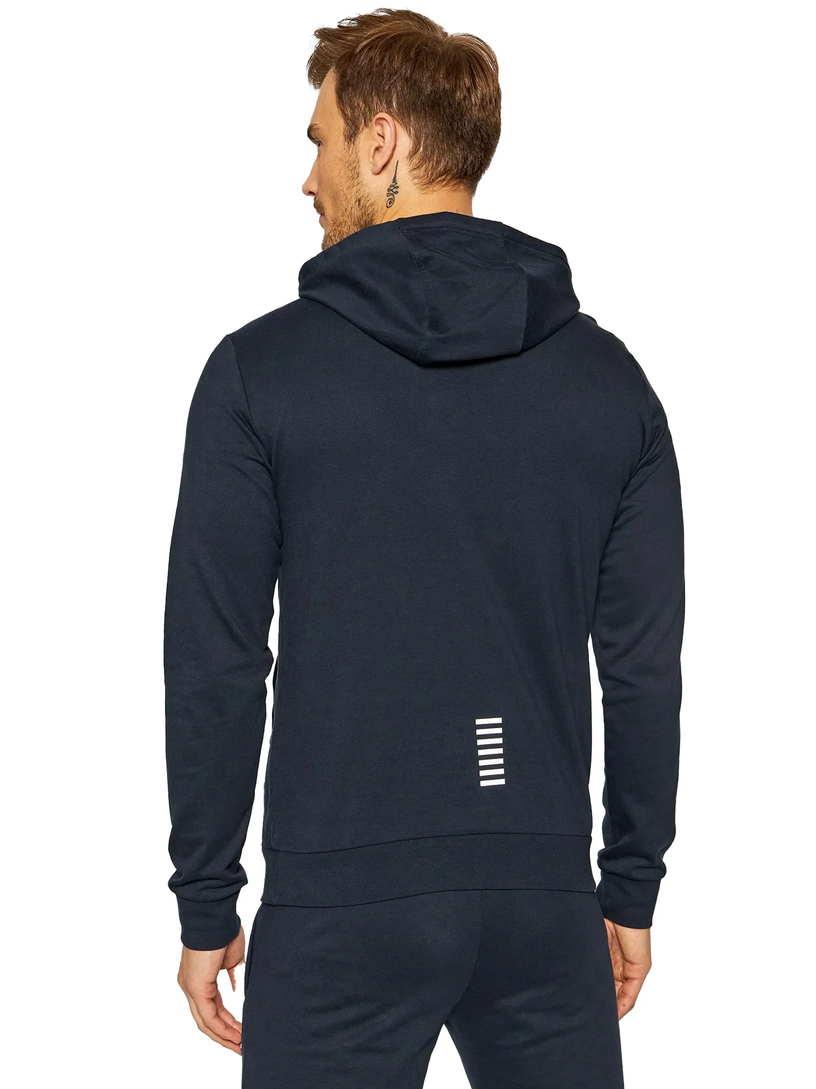 EMPORIO ARMANI Tuta con cappuccio in cotone