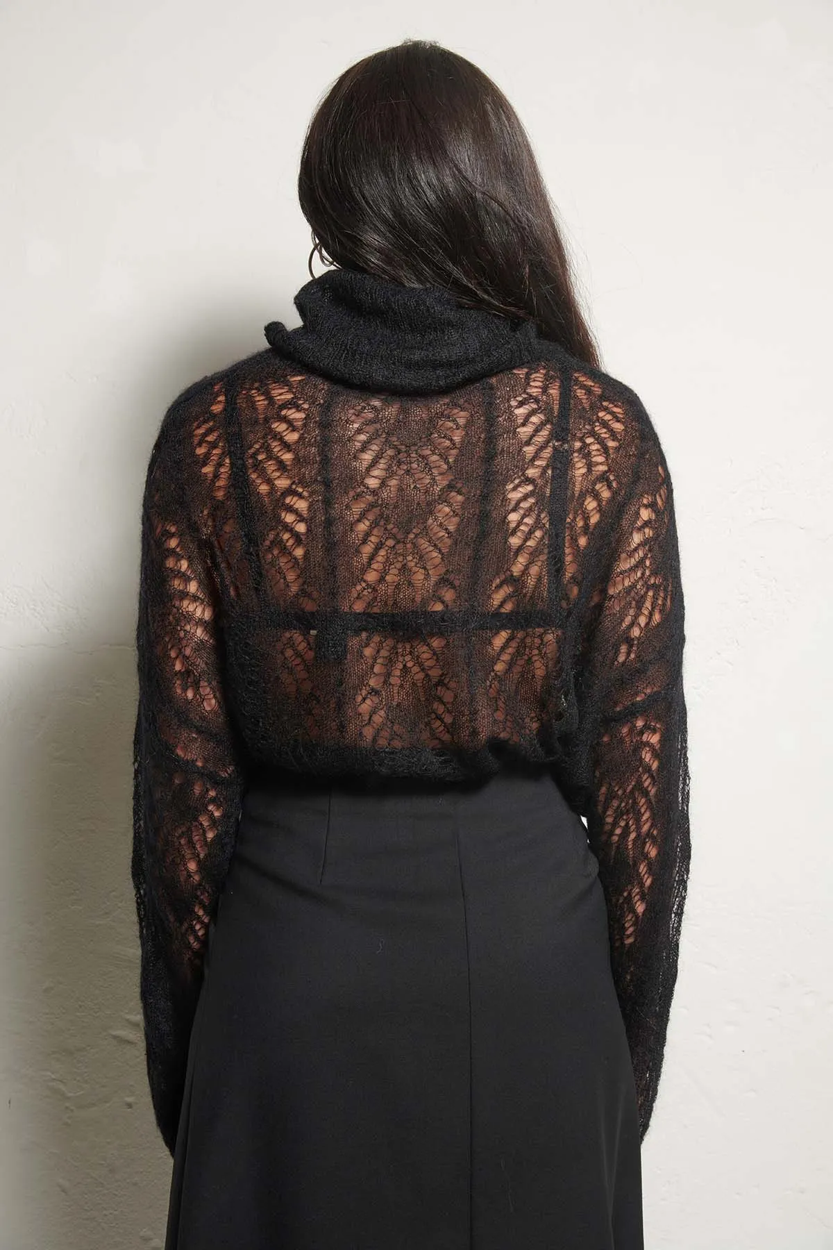 ERIKA CAVALLINI Maglia in Mohair traforata AMIRA