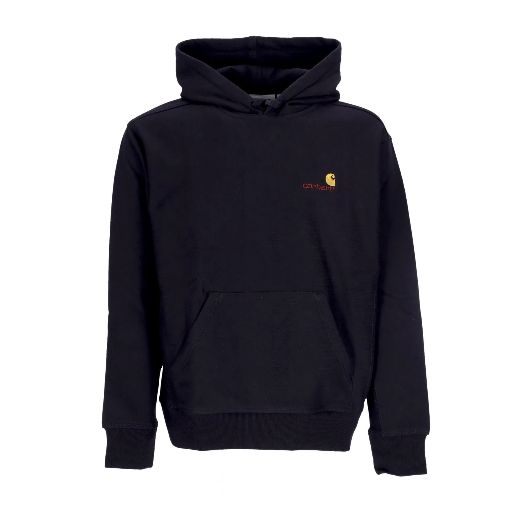 Felpa Cappuccio Uomo Hooded American Script Black