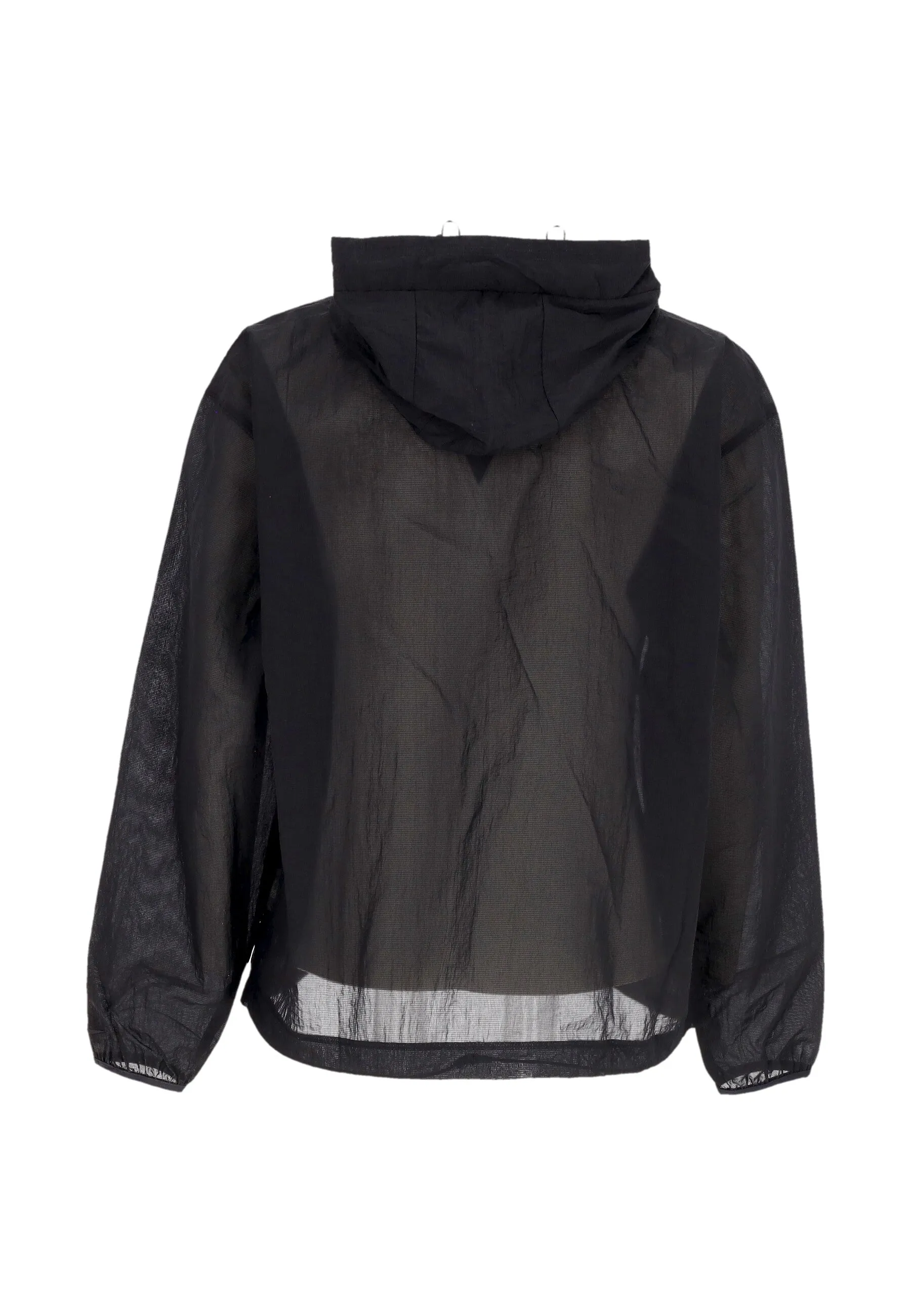 Felpa Leggera Cappuccio Uomo Sportswear Tech Pack Woven Mesh Hoodie Black/black