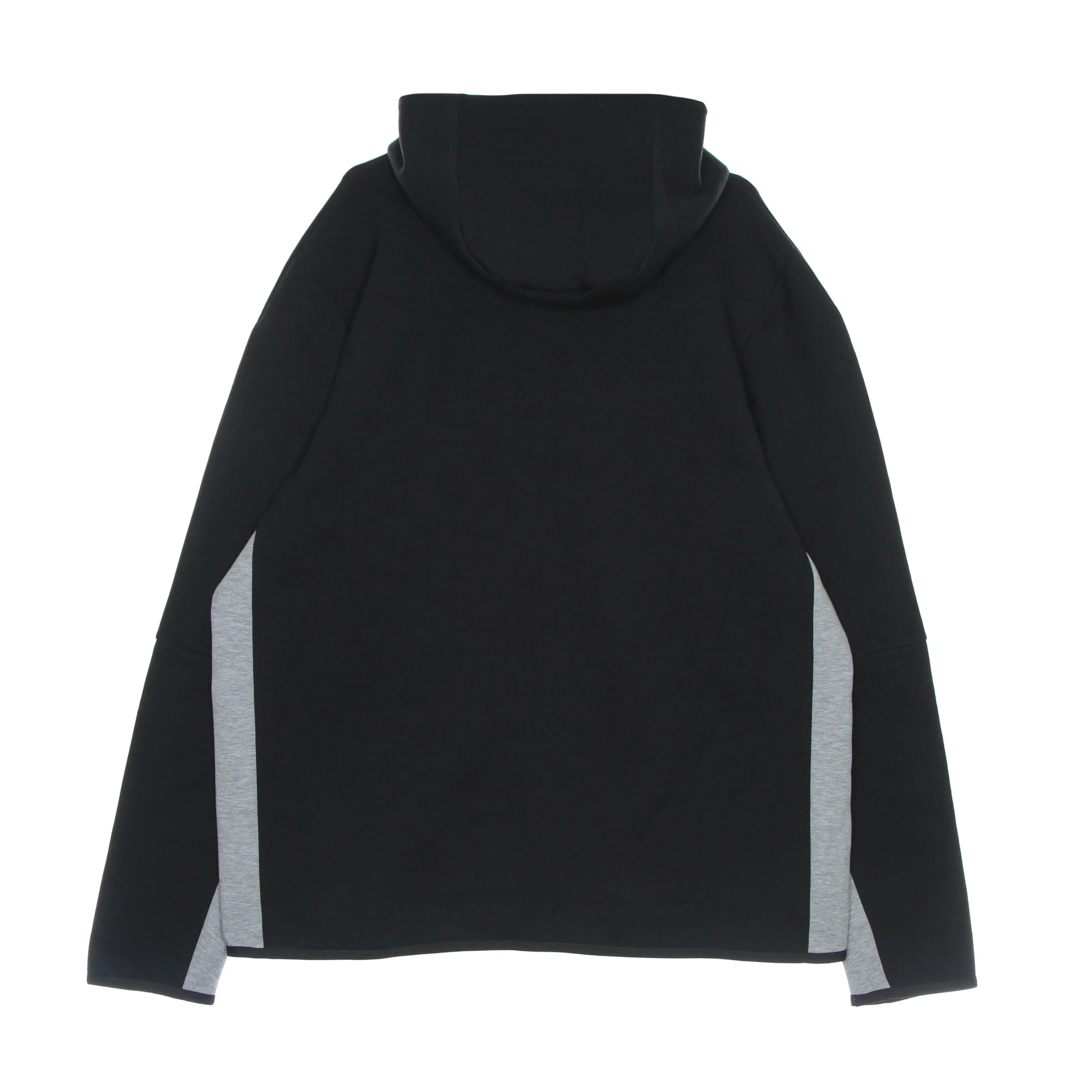 Felpa Leggera Cappuccio Zip Uomo Sportswear Tech Fleece Hoodie Black/dk Grey Heather/white