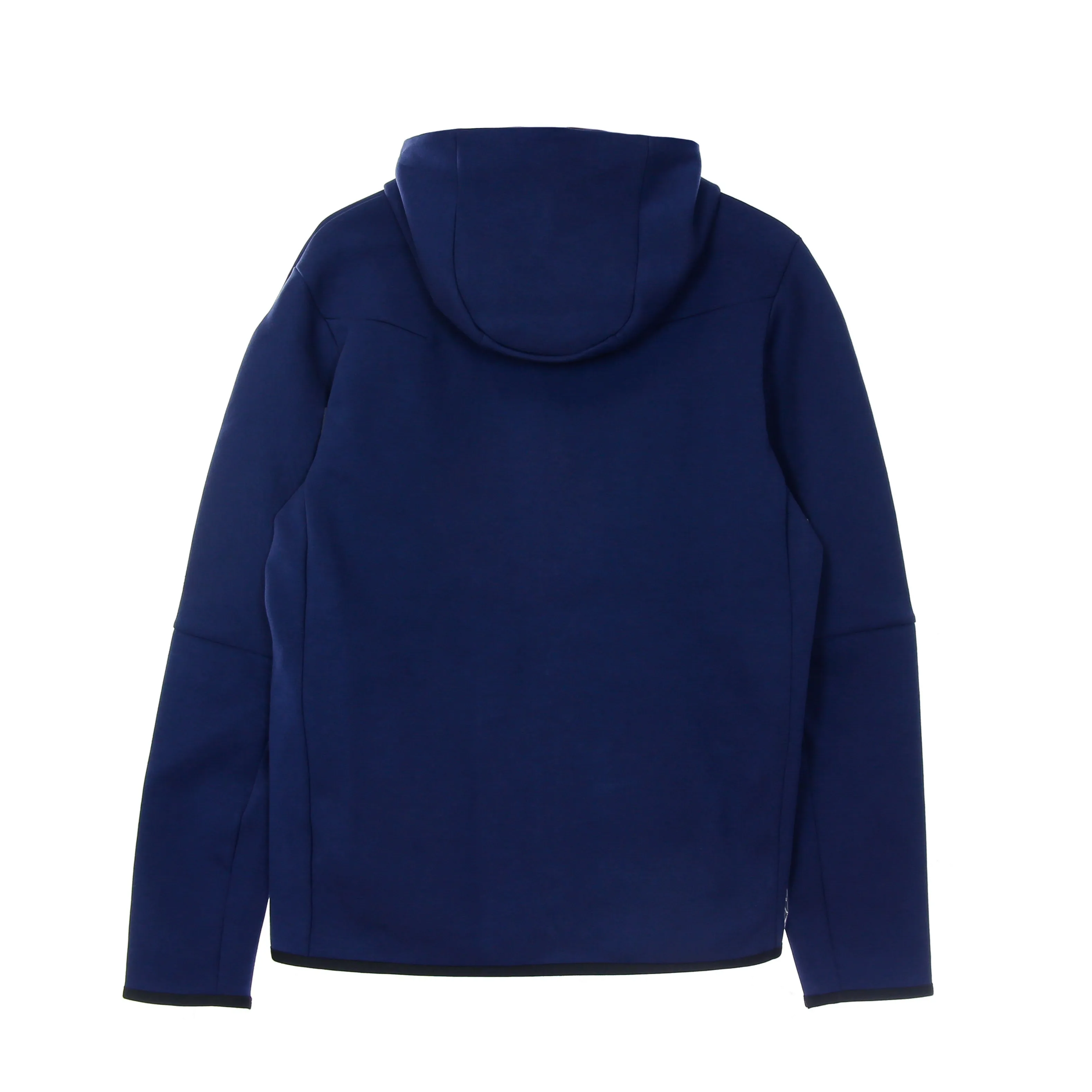 Felpa Leggera Cappuccio Zip Uomo Sportswear Tech Fleece Hoodie Midnight Navy/black