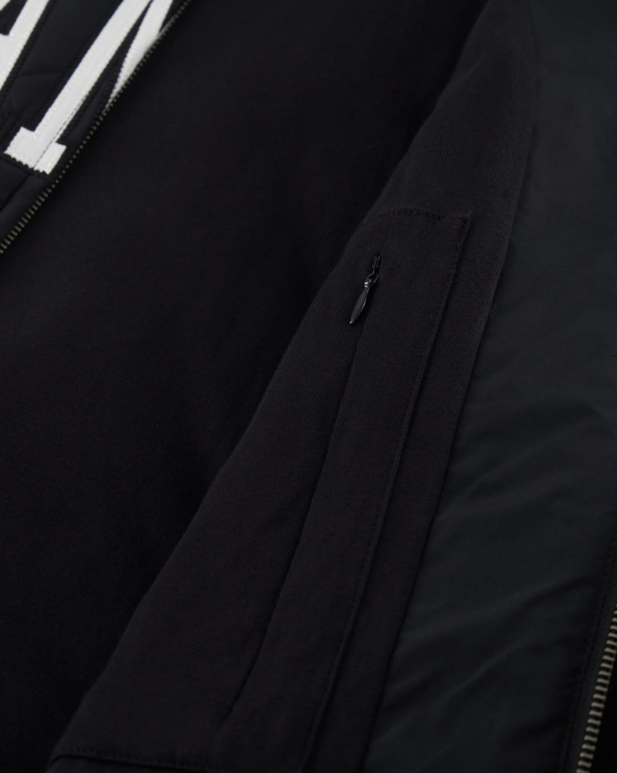 Giacca Bomber Full-Zip Big Logo Nero Uomo