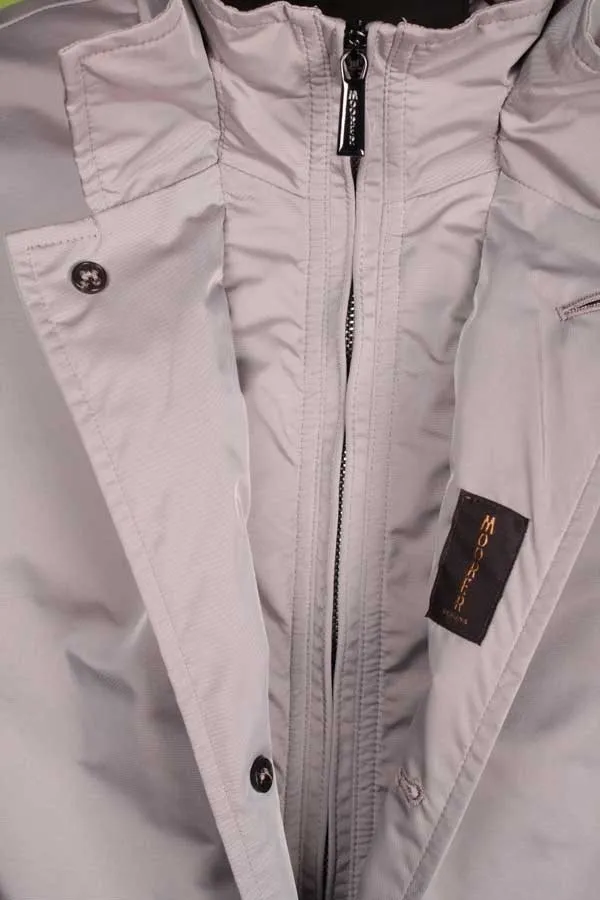 Giacca Impermeabile Uomo Moorer Grigio