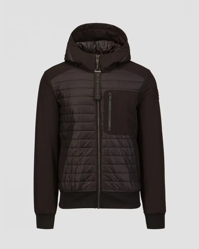 Giacca nera da uomo Moose Knuckles Sherwood Bomber