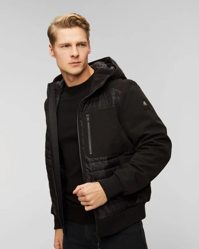 Giacca nera da uomo Moose Knuckles Sherwood Bomber