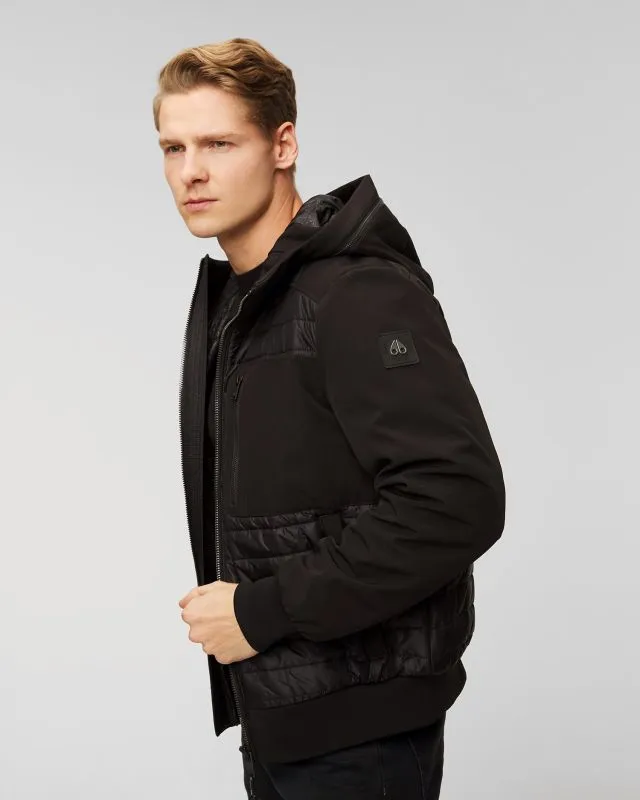 Giacca nera da uomo Moose Knuckles Sherwood Bomber