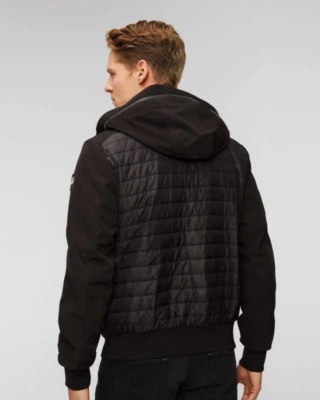 Giacca nera da uomo Moose Knuckles Sherwood Bomber