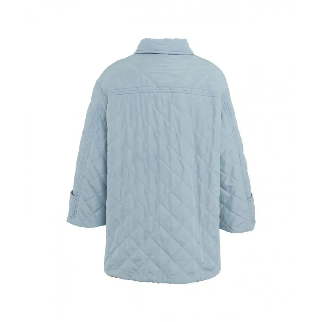 Giacca trapuntata azzurro