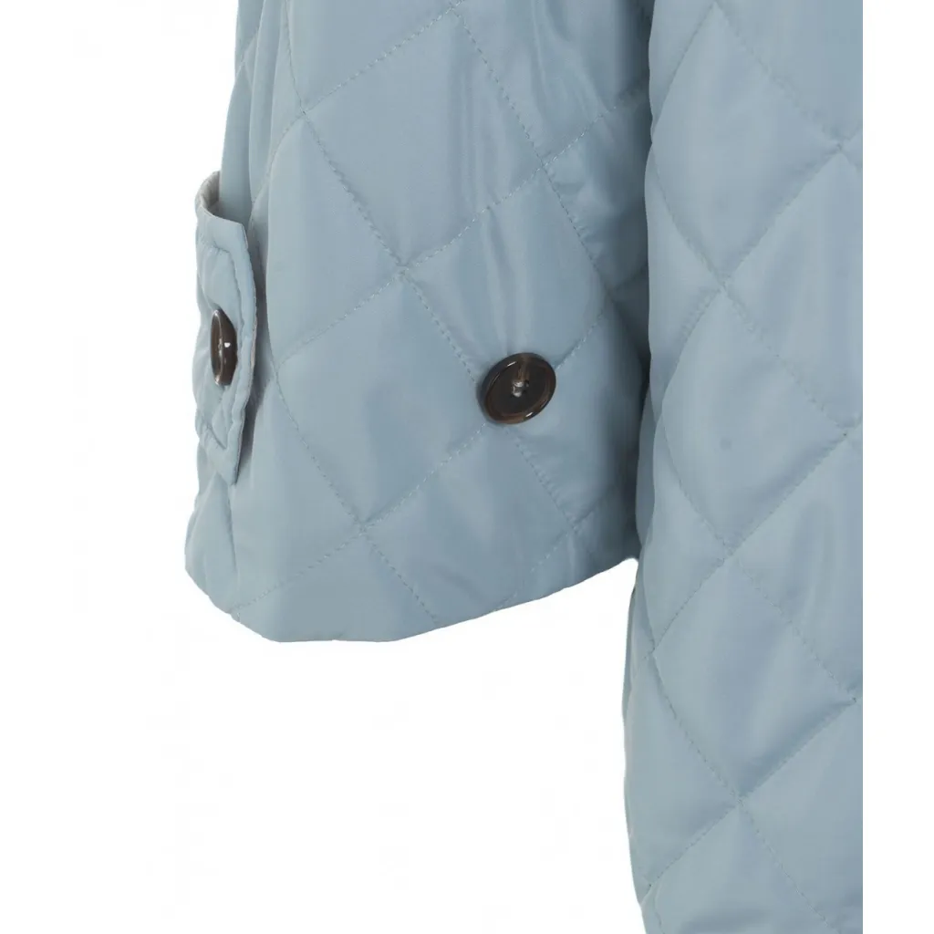 Giacca trapuntata azzurro