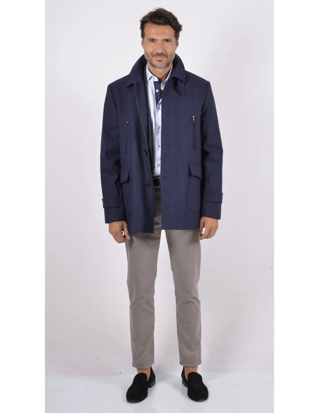 Giaccone Lana Bluette Mod Luca A / I