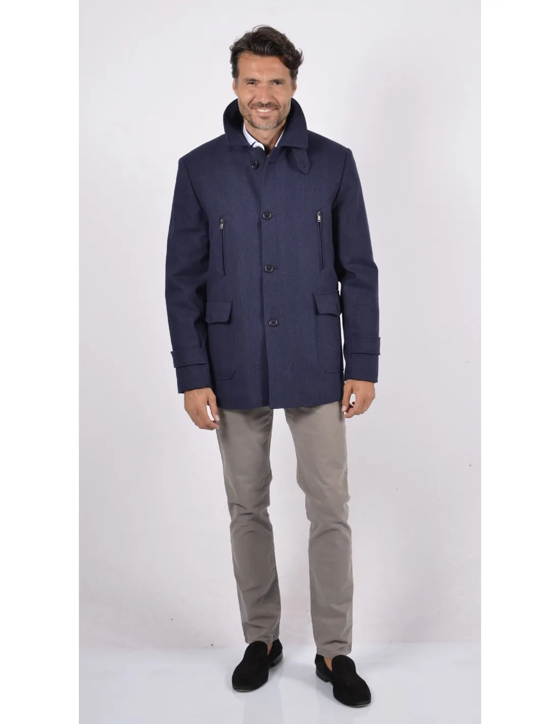 Giaccone Lana Bluette Mod Luca A / I
