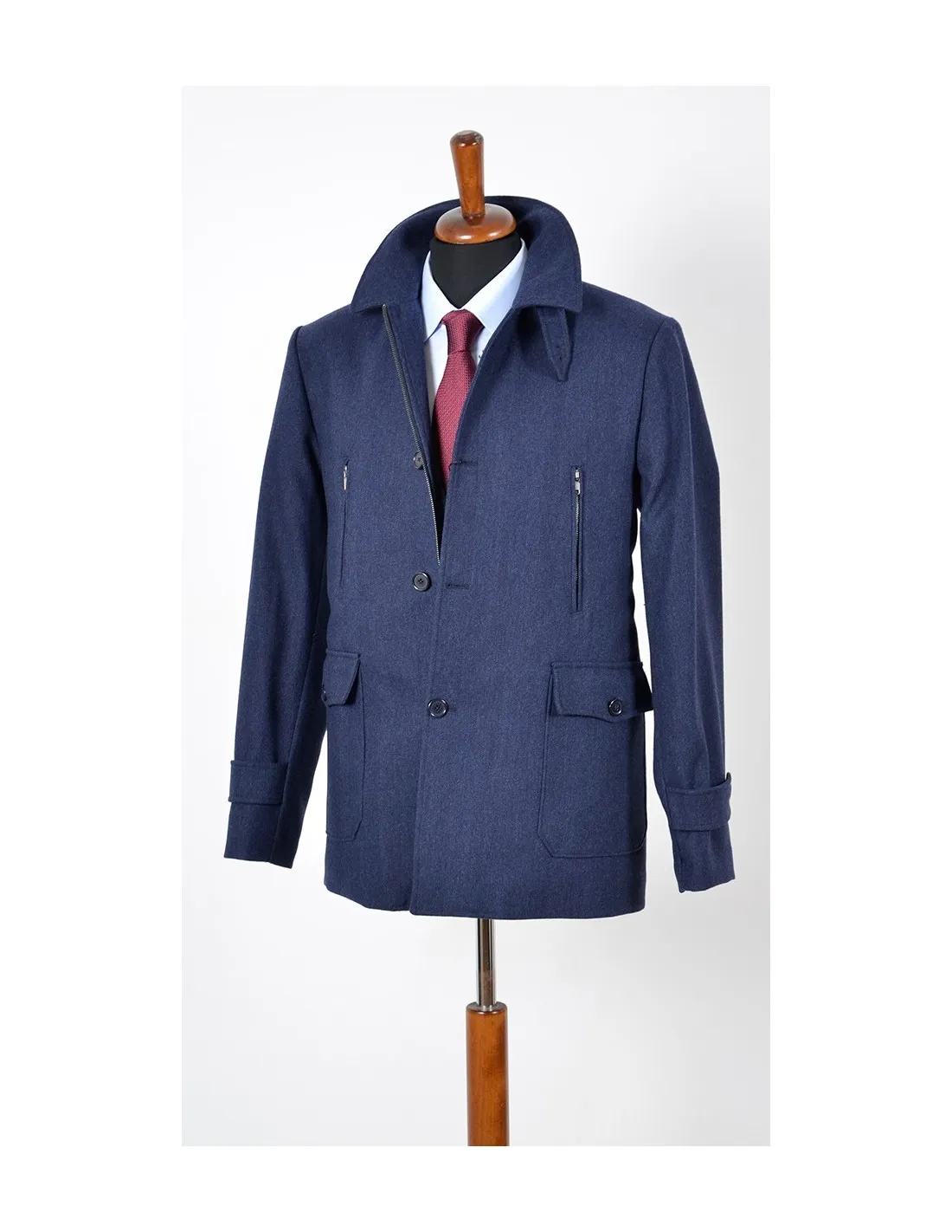 Giaccone Lana Bluette Mod Luca A / I