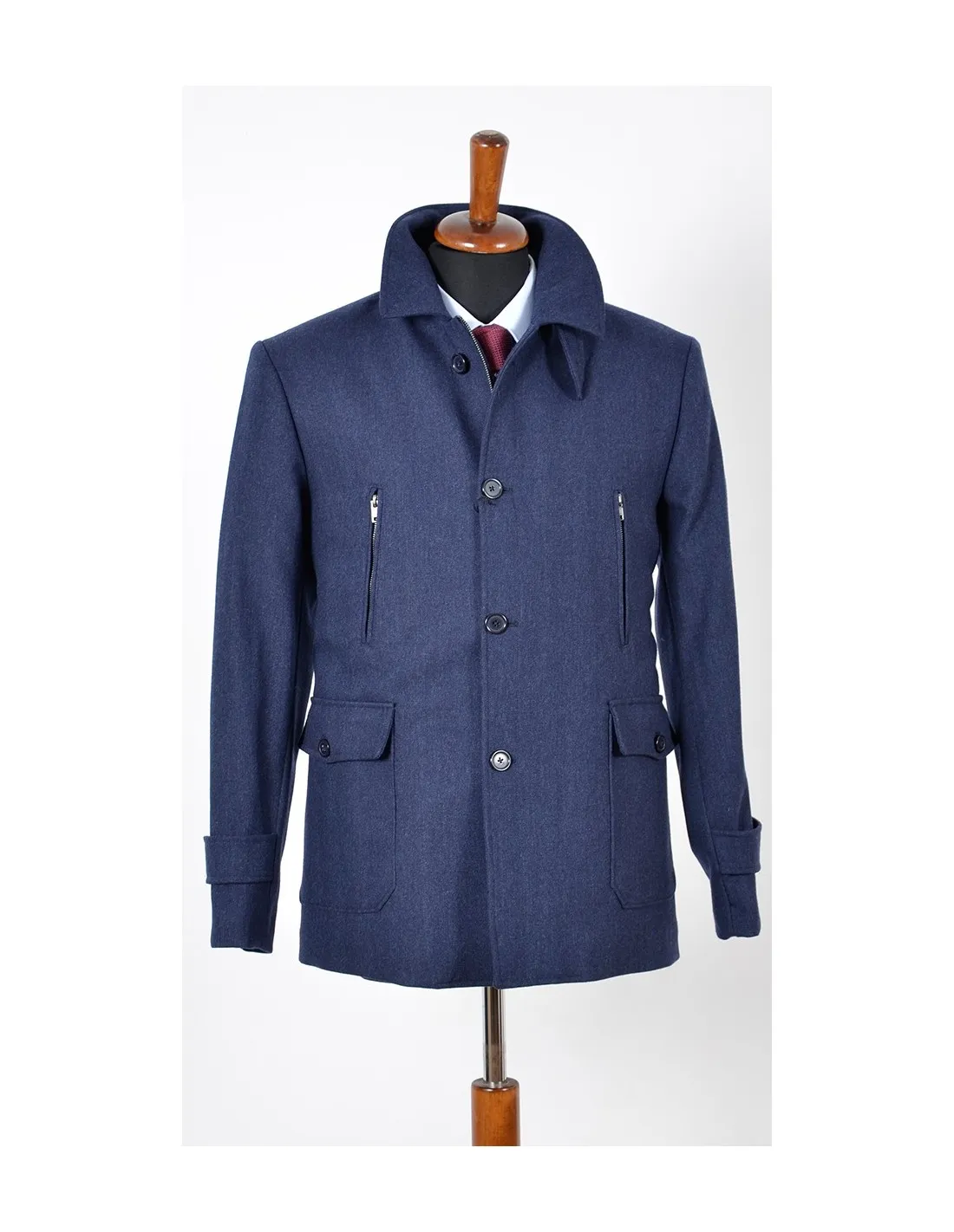 Giaccone Lana Bluette Mod Luca A / I