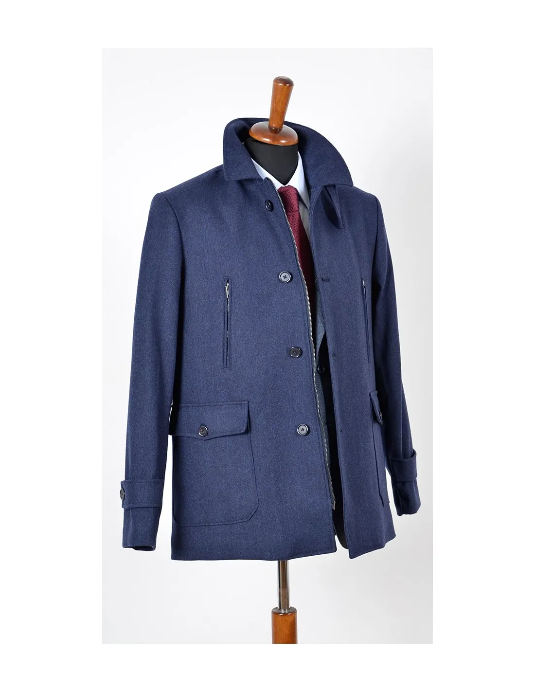 Giaccone Lana Bluette Mod Luca A / I