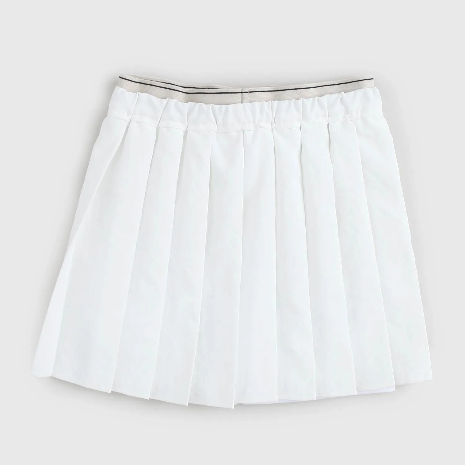 Gonna Bianca Stile Tennis Con Pantaloncino