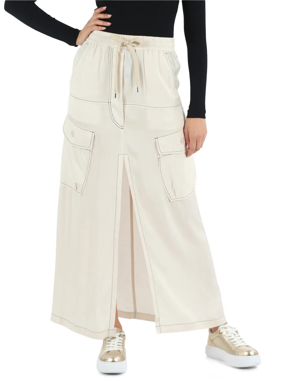 Gonna GULP in twill di viscosa