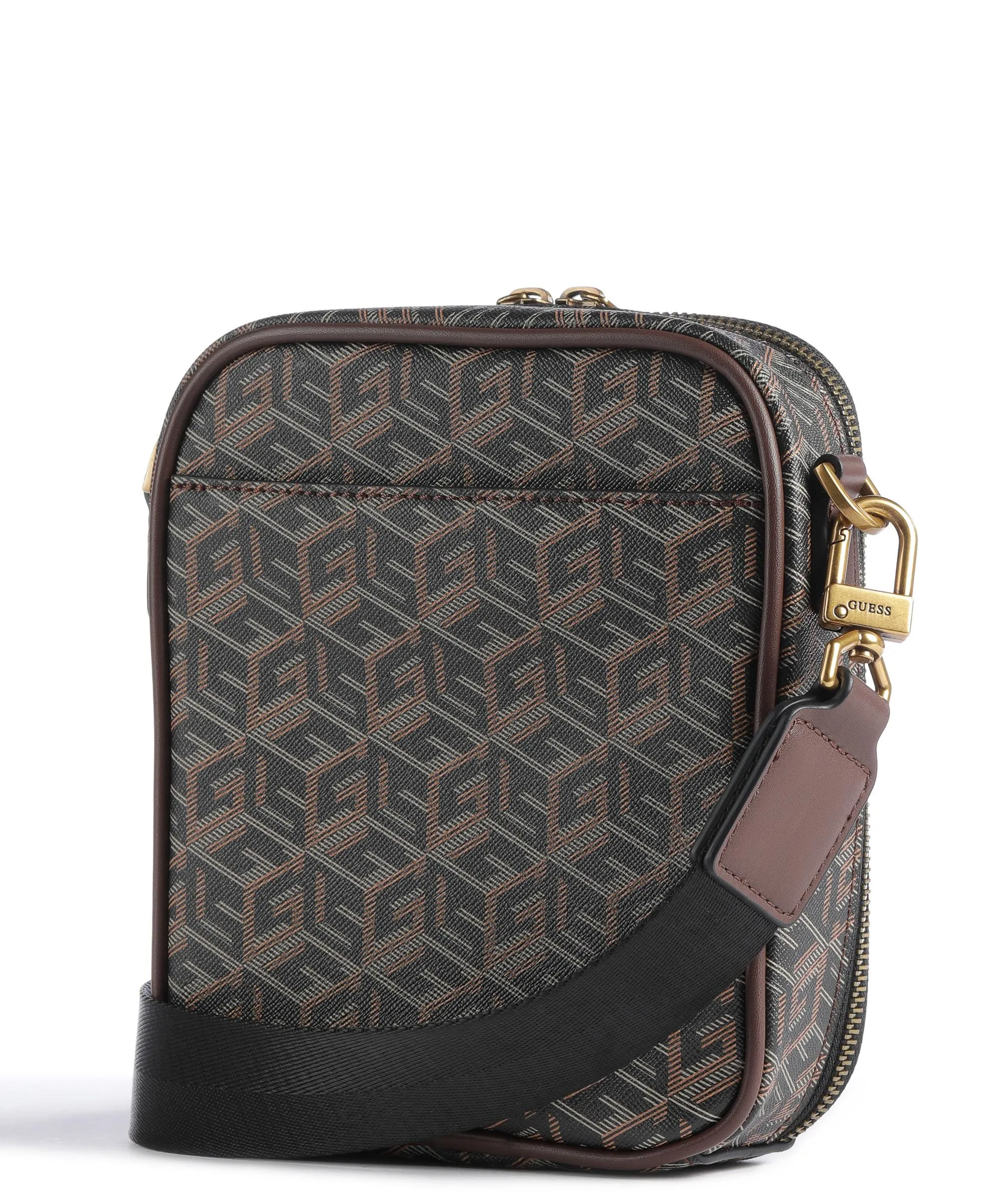  Guess Ederlo Borsa a tracolla pelle sintetica marrone/nero  