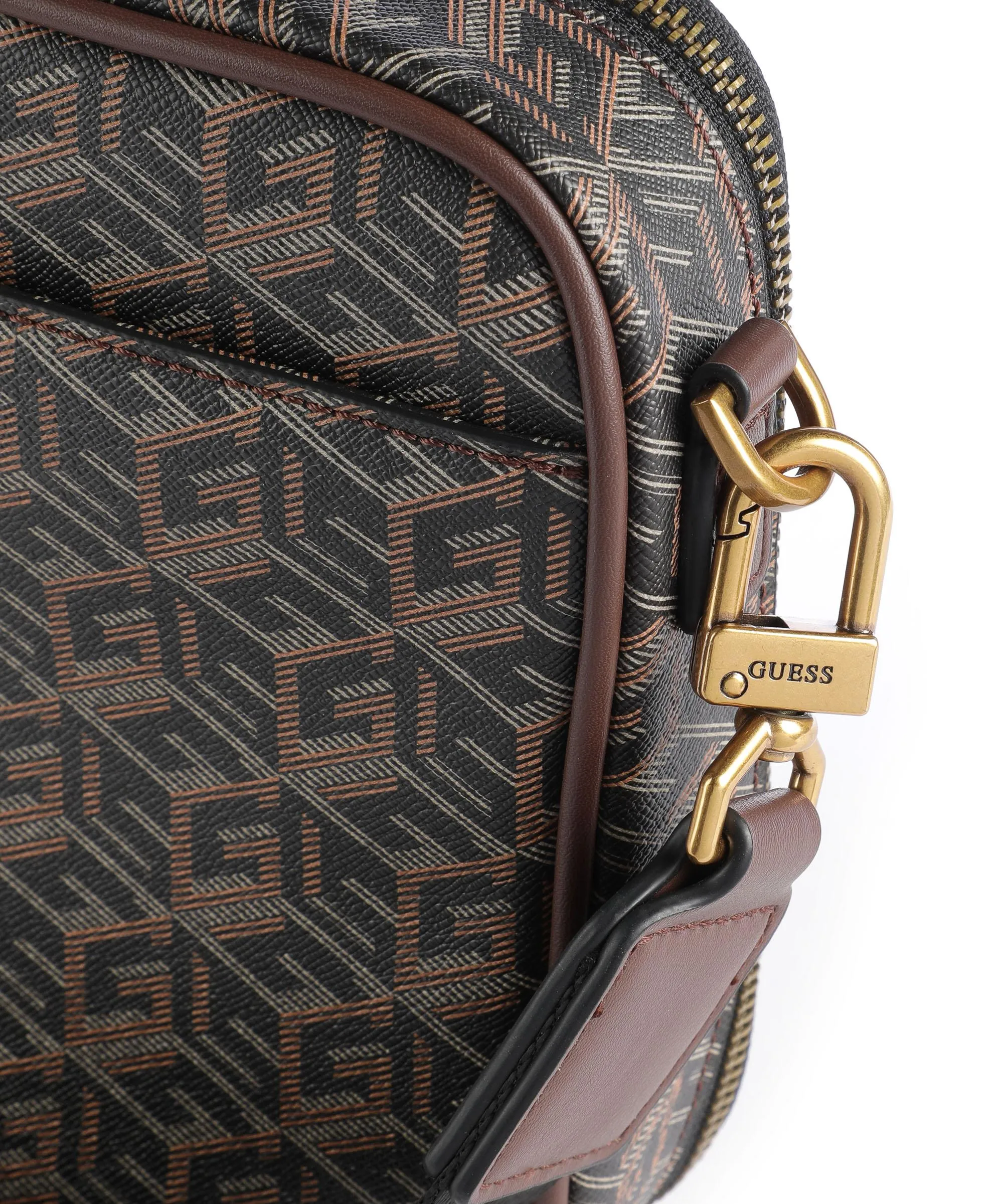  Guess Ederlo Borsa a tracolla pelle sintetica marrone/nero  