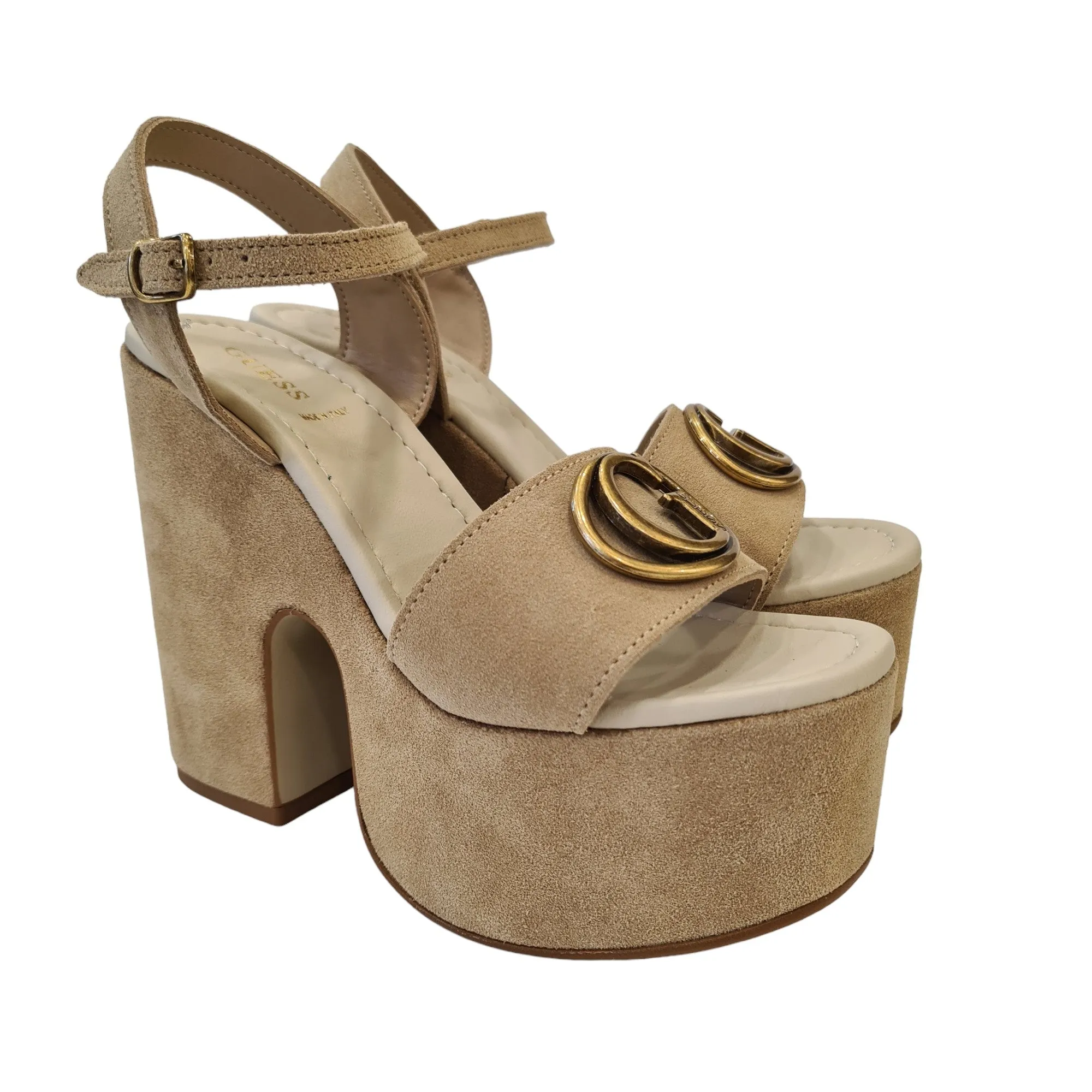 Guess Sandalo Donna Camoscio Sabbia Rif.G720