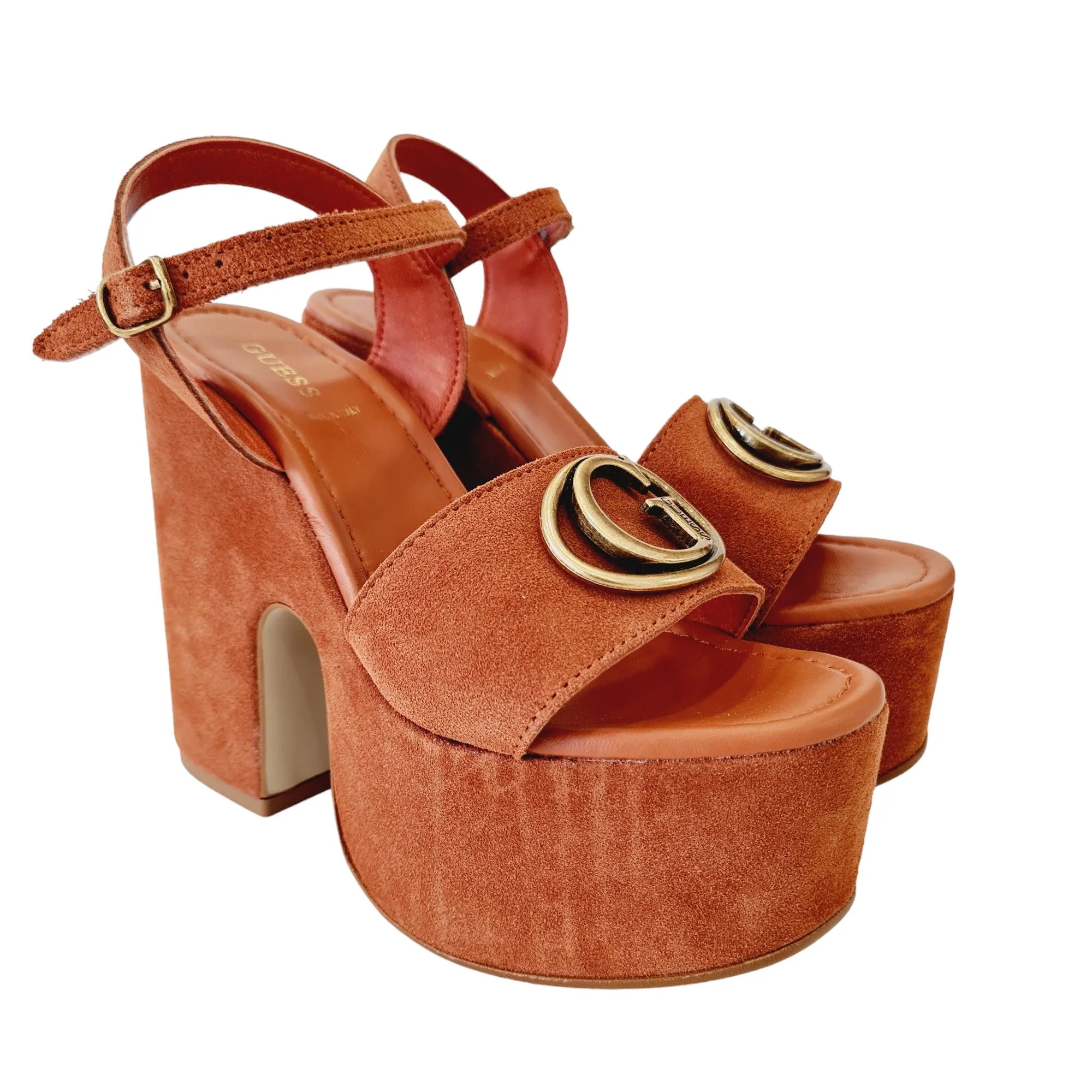 Guess Sandalo Donna Camoscio Terra Rif.G721