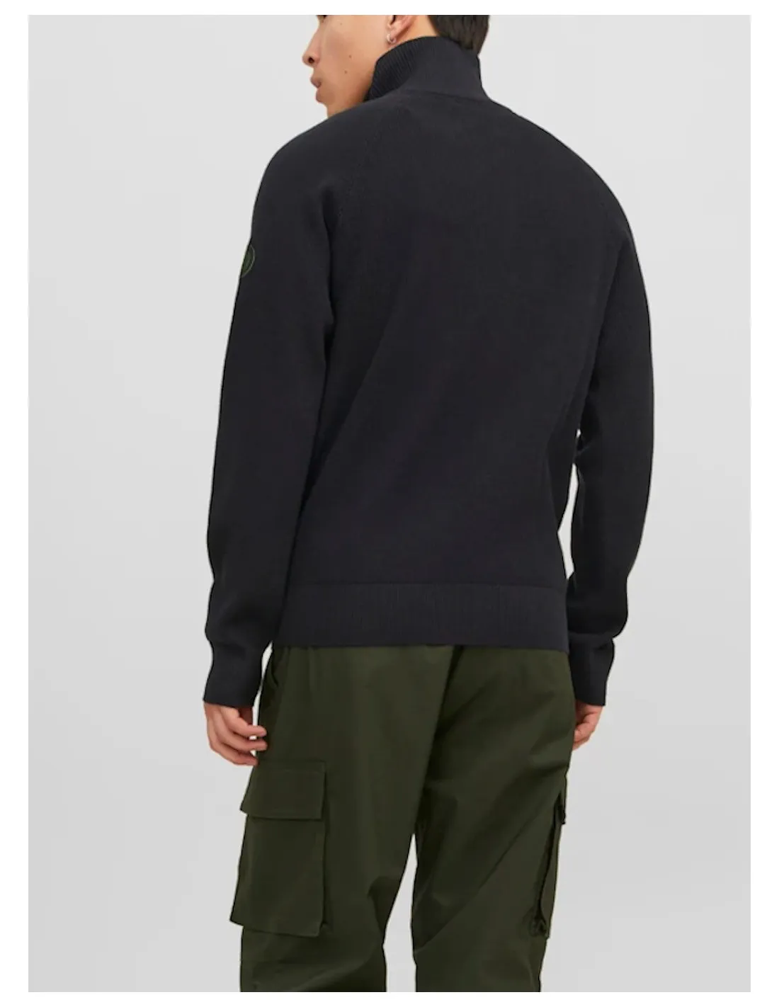 JACK & JONES MAGLIA UOMO,JCOFILO KNIT HALF ZIP SN