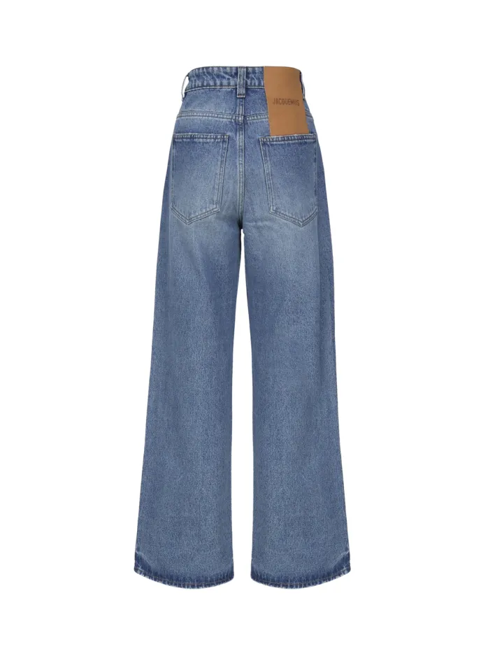 JEANS OVERSIZE IN DENIM DI COTONE