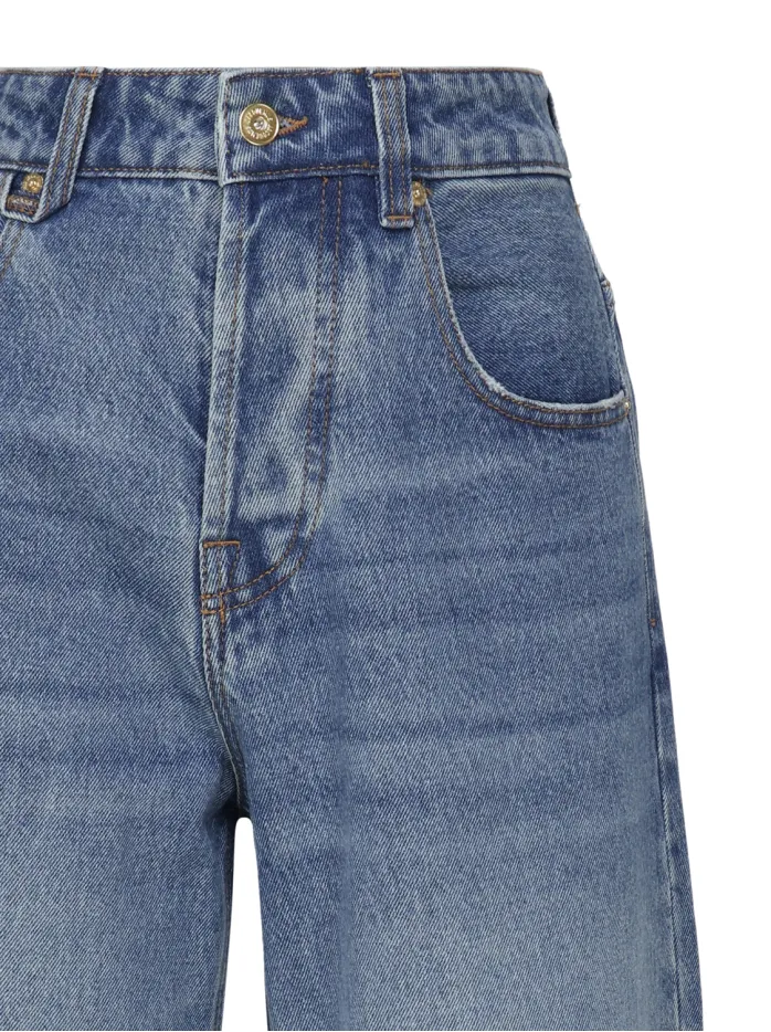 JEANS OVERSIZE IN DENIM DI COTONE